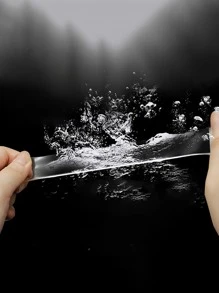 1 Miếng Nano Ruy băng , Vô hình Băng dính hai mặt Đối với Tường Và Sàn nhà , Không thấm nước Và Độ nhớt cao Acrylic Keo dính - Trong sáng - Xem 5