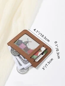 SOUTHLAND&KANGAROO Ví họa tiết đá hoa văn cá sấu, Túi đựng thẻ tín dụng, giấy phép lái xe, túi đựng thẻ nam và nữ, ví nhỏ, ví đựng tiền xu mới cho nam và nữ, thời trang, hiện đại, kinh doanh, kỷ niệm, giáng sinh, ngày lễ tình nhân, làm quà tặng sinh nhật, làm quà tặng, cặp đôi, phụ nữ, trẻ em gái, phụ nữ, túi đựng đồ dùng học tập cho ký túc xá trường học và trở lại trường - màu nâu - Xem 3