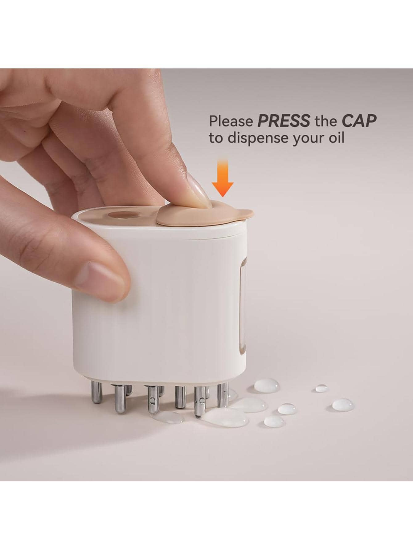 2 In 1 Electric Scalp Massager And Hair Oil Applicator, Waterproof