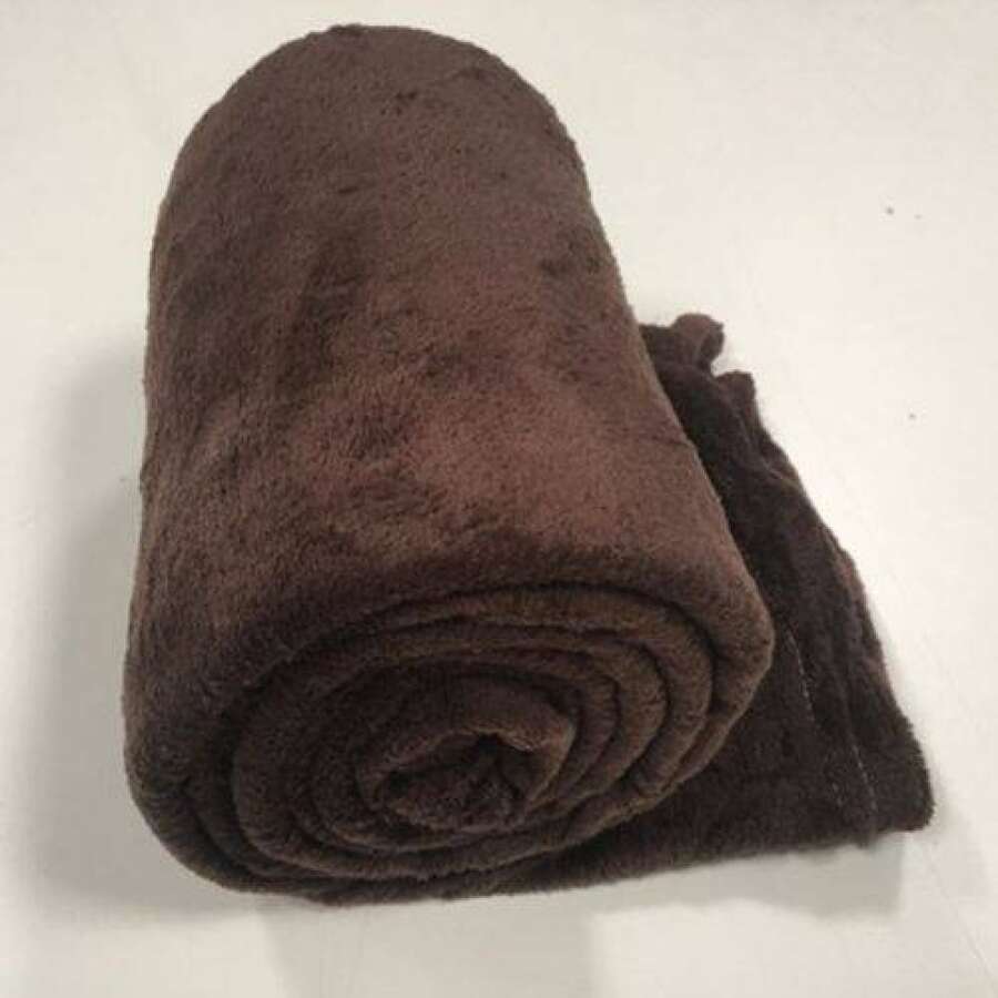 Cobertor Manta Casal Padrao/Queem Anti Alergico Varias Cores 2.20x1.80 - Marrom - Visão 1