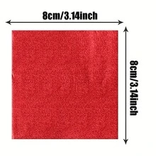 100pcs Colored Tin Foil For Chocolate Wrapping & Gold Aluminum Foil For Tea Packaging - Multicolor - View 4