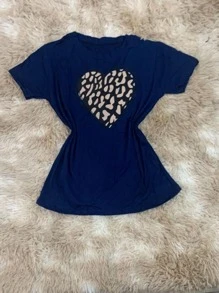 Women T-Shirts - 藏蓝色 - 查看 1