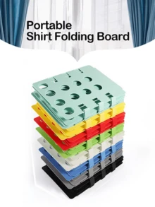 1入組塑料衣服折疊板，適用於懶人，適合T恤和襯衫 - 灰色 - 查看 7