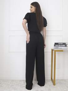 Conjunto Feminina Novo moda - Preto - Visão 3