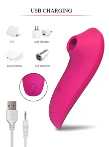 Vibrador Succionador De Clítoris Para Mujer, 5 Modos De Succión, Estimulador De Clítoris Y Pezón, Juguete Sexual Para Adultos, Masturbación Femenina, 1 Unidad