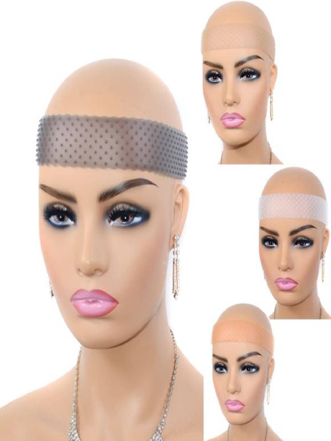 Faixa Fixadora De Silicone P/ Peruca, Lace Front Hair Grip - Multicolorido - Visão 1
