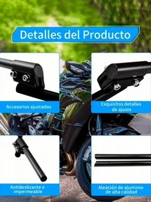 Universal Metal Motorcycle Sports Handlebar Positions 3 Pcs. Vmingo - Black - View 6