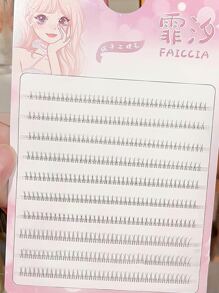 400 Cụm Lông Mi Dưới Kiểu Đuôi Nhọn Kiểu Chữ A Đơn 5-7mm, Chia Thành 10 Hàng Cho Lông Mi Tự Nhiên, Mềm Mại Và Dày Dặn, Thiết Kế Tương Tự Như Vẽ Tay, Thân Siêu Mỏng Và Trong Suốt, Gốc Trong Suốt Và Dễ Đeo Cho Trang Điểm Hàng Ngày Và Khi Đi Làm, Di Động Và Thoải Mái Mà Không Cảm Thấy Nặng Hoặc Gây Kích Ứng Cho Mắt. Cụm Lông Mi, Cụm Lông Mi, Lông Mi Riêng Lẻ, Lông Mi, Lông Mi Giả - màu đen - Xem 5