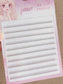 400 Cụm Lông Mi Dưới Kiểu Đuôi Nhọn Kiểu Chữ A Đơn 5-7mm, Chia Thành 10 Hàng Cho Lông Mi Tự Nhiên, Mềm Mại Và Dày Dặn, Thiết Kế Tương Tự Như Vẽ Tay, Thân Siêu Mỏng Và Trong Suốt, Gốc Trong Suốt Và Dễ Đeo Cho Trang Điểm Hàng Ngày Và Khi Đi Làm, Di Động Và Thoải Mái Mà Không Cảm Thấy Nặng Hoặc Gây Kích Ứng Cho Mắt. Cụm Lông Mi, Cụm Lông Mi, Lông Mi Riêng Lẻ, Lông Mi, Lông Mi Giả - màu đen - Xem 3