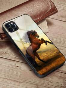 動物圖案高清防摔鋼化玻璃手機殼，適用於iPhone/Samsung/Huawei/Xiaomi/OPPO/OnePlus，堅固保護外殼 - 彩色 - 查看 5