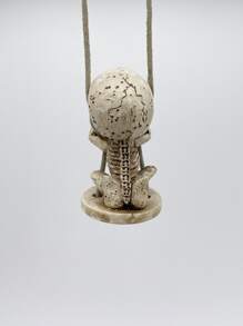 1個有趣的幽靈骷髏車後視鏡掛件,車內裝飾