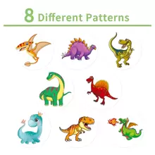 500pcs/Roll Curious Dinosaur Waterproof DIY Creative Stickers For Laptop PC Computer Mobile Smartphones Phone Case Guitar Desktop Cup Travel Motorcycles Car Accessories Toys For Gift,School Supplies,Back To School