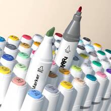100 Farben Alkohol-basierte Marker, feine & breite Dual-Spitze permanente Künstler-Kunstmarker, Skizziermarker für Erwachsene und Kinder Malbücher, Illustration, Hervorhebung und Unterstreichen, Schulanfang