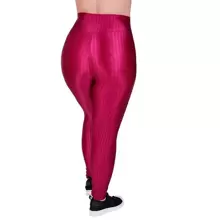 Plus Size Sports Leggings & Pants - Burgundy - View 2