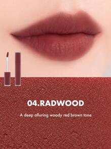 Rom&nd ROMAND BLUR FUDGE TINT 04 Radwood 0.17盎司哑光唇釉，轻盈柔滑质地，易于涂抹，持久显色，不拔干，丝绒哑光妆效，轻松晕染，韩妆，礼盒装 - 04 拉德伍德 - 查看 3