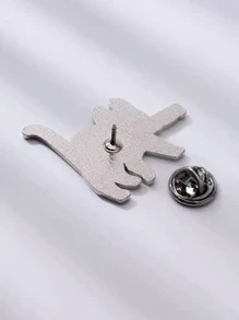 1只可愛的黑貓造型鋅合金胸針/領針/徽章/衣帽飾品 - 黑與白 - 查看 5