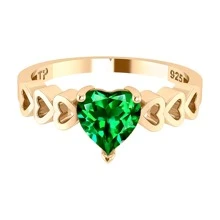 Fine Single Ring - Green - View 3