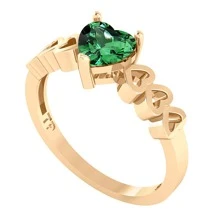 Fine Single Ring - Green - View 5