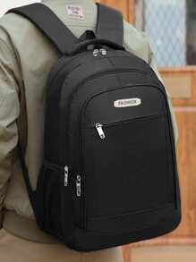 男女通用大容量背包，适合户外、旅行、商务、登山、学校等。尼龙商务休闲简约假日旅行背包书包户外爸爸礼物背包冬季圣诞礼物旅行包笔记本电脑感恩节电脑徒步旅行多功能便携式时尚休闲男士男友礼物度假趣味礼物礼品胸包侧包挎包皮包流浪包腰包黑色包旅行必需品露营夏季返校沙滩包