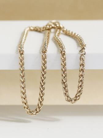 1條酷炫且多用途的不帶吊墜不鏽鋼蛇骨龍骨鏈,時尚酷炫男士日常佩戴風格