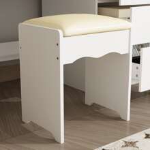 Large Vanity Set Makeup Vanity Dressing Table With Sliding Lighted Mirror, 5 Drawers & Shelves, Dresser Desk And Cushioned Stool Set