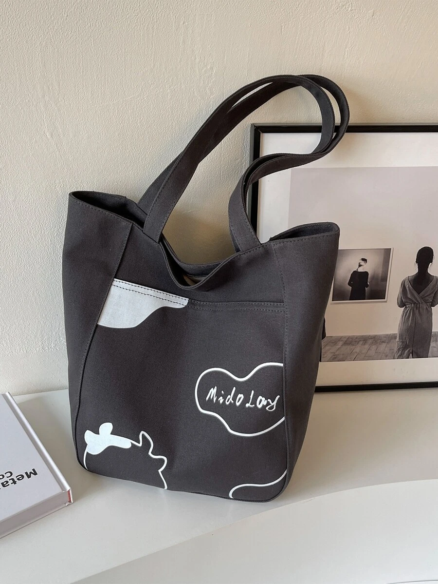 Koreanische Stil Frische Gewebte Tasche Für Frauen, Große Kapazität Reise & Strand Tasche