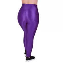 Plus Size Sports Leggings & Pants - Màu tím - Xem 2