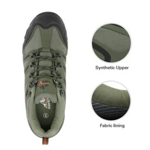 Men's Low Top Waterproof Hiking Shoes Trekking Trails Outdoor Work Shoes - xanh quân đội - Xem 4