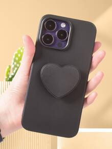 1pc Black Phone Case And 1pc Black Phone Stand - Black - View 2