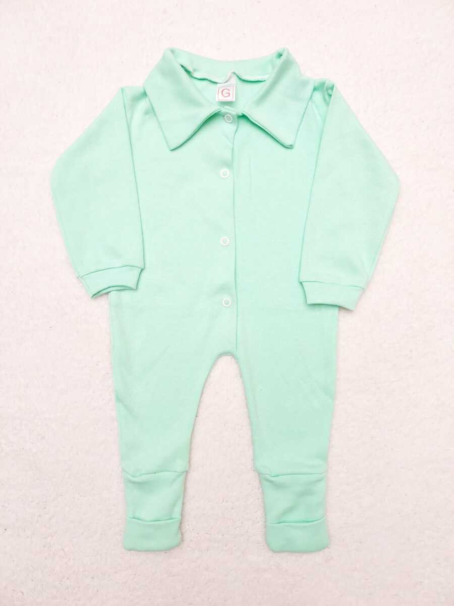 Baby Boy's Romper (Suedine) Assorted Colors - Green - View 1
