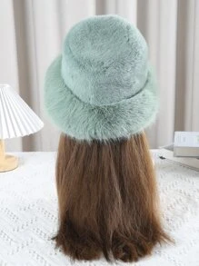 Women's  Hat For Winter With Stretch Cossack Russian Style White Warm Cap - Green - View 4