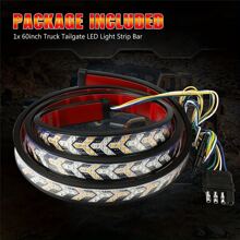 1pc 150cm/60inch Pickup Tailgate Led Strip Lights With Red/yellow Switchback Sequential Turn Signal Strob & Brake Light For Truck Pickup Trailer Suv Rv Van Car - 150cm/60inch - View 9