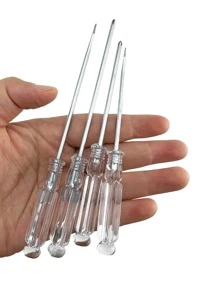 1set Iron Screwdriver, Modern Clear Handle Mini Maintenance Tool For Home - Multicolor - View 1