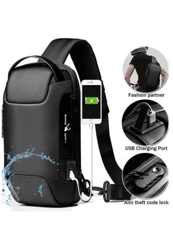 Bolsa a tiracolo para estudantes do ensino médio, bolsa casual, nova atualização, bolsa transversal masculina à prova d'água com USB em Oxford, bolsa a tiracolo anti-furto, bolsa escolar para viagem, faculdade, esportes, transporte, bolsa lateral business, leve, item para carregar, presente para pai, marido, bolsas quadradas, bolsas quadradas, bolsas de nylon, business casual, minimalista, portátil, ao ar livre, presentes de pai, presente do Dia dos Pais, presente do Dia dos Namorados, bolsa de verão para faculdade, bolsa de verão, bolsa de primavera, férias, bolsa preta, bolsa de cintura, suprimentos escolares