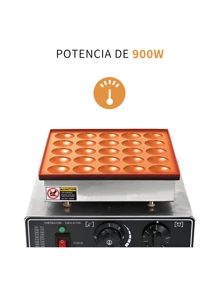 Máquina 25 Mini Hotcakes Eléctrica Industrial Muffin - Negro - Ver 6