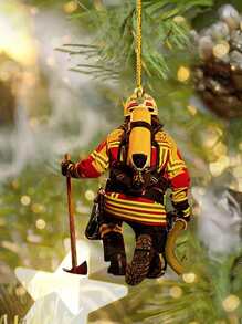 1 Miếng Nhân viên cứu hỏa Hình dạng Vật rủ xuống Đồ trang trí , Thích hợp Đối với Nhà  Đồ trang trí , Nội thất ô tô , Ngày lễ tình nhân , Năm mới , Quà sinh nhật - Màu vàng - Xem 1