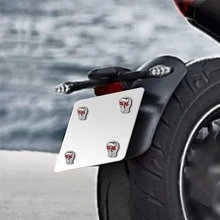 4 件電鍍 6 毫米 3d 骷髏設計摩托車車牌框架螺絲螺栓裝飾,適用於巡洋艦、直升機、咖啡館賽車、賽車、滑板、越野車