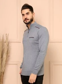 Men Sweaters - Grey - View 2