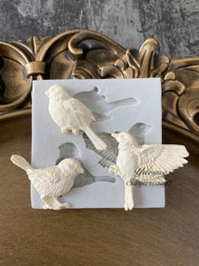 1pc Creative Bird Shape Design Silicone Mold