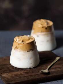 富士山形狀的硼矽酸玻璃咖啡杯/飲料杯 - 透明 - 查看 10