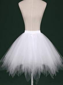 1pc Women's European And American Style Candy Color Net Yarn Ruffle Skirt, Photo Studio / Wedding Dress Photography Colored Tutu Skirt