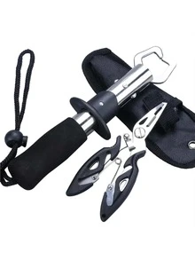 2pcs A Set Of , Fishing Plier Stainless Steel Fish Lip Gripper Muti-Function Plier Fishing Accessories