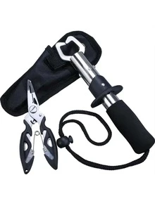 2pcs A Set Of , Fishing Plier Stainless Steel Fish Lip Gripper Muti-Function Plier Fishing Accessories
