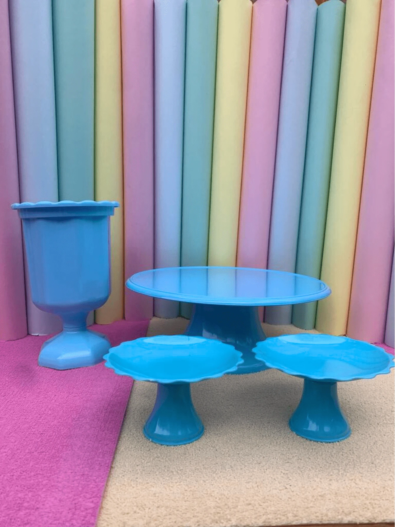 Party Backdrops - Màu xanh nhạt - Xem 1