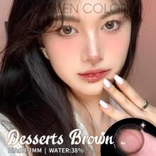 1對porslen顏色甜點系列定期使用隱形眼鏡14.2mm - 棕色 - 查看 3