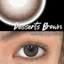 1對porslen顏色甜點系列定期使用隱形眼鏡14.2mm - 棕色 - 查看 1