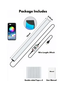 Rgb顯示器燈帶,桌面遊戲裝置用led燈,usb供電鍵盤燈 - 彩色 - 查看 9