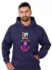 Men Sweatshirts - 藏蓝色 - 查看 1