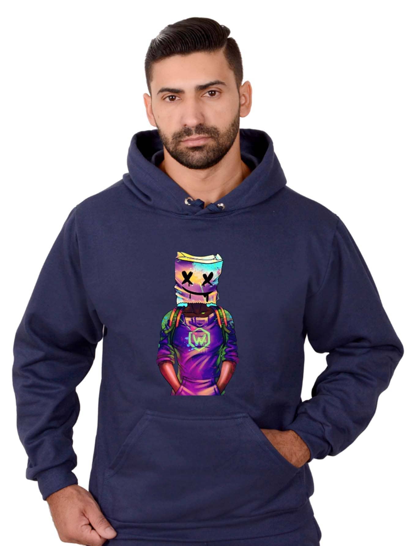 Men Sweatshirts - 藏蓝色 - 查看 1