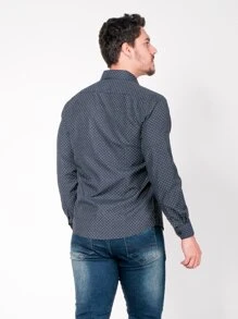 Men Shirts - 黑色 - 查看 2